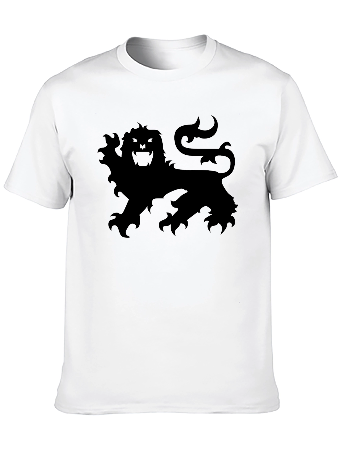 Lion Crest Graphic Tee - Black