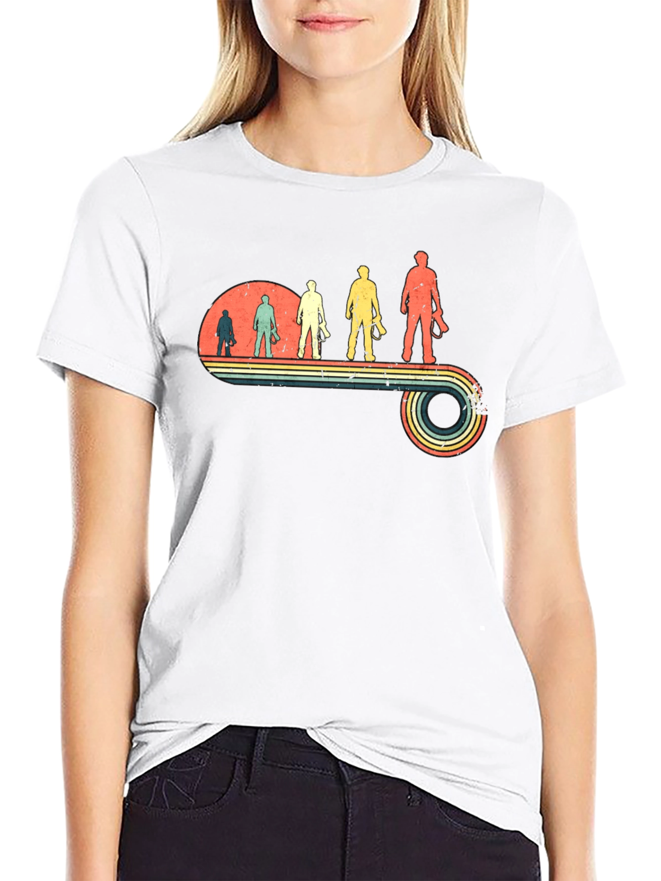 Photographer Evolution Retro T-Shirt