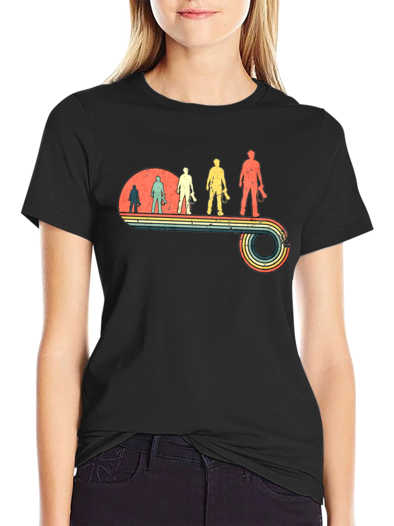 Photographer Evolution Retro T-Shirt