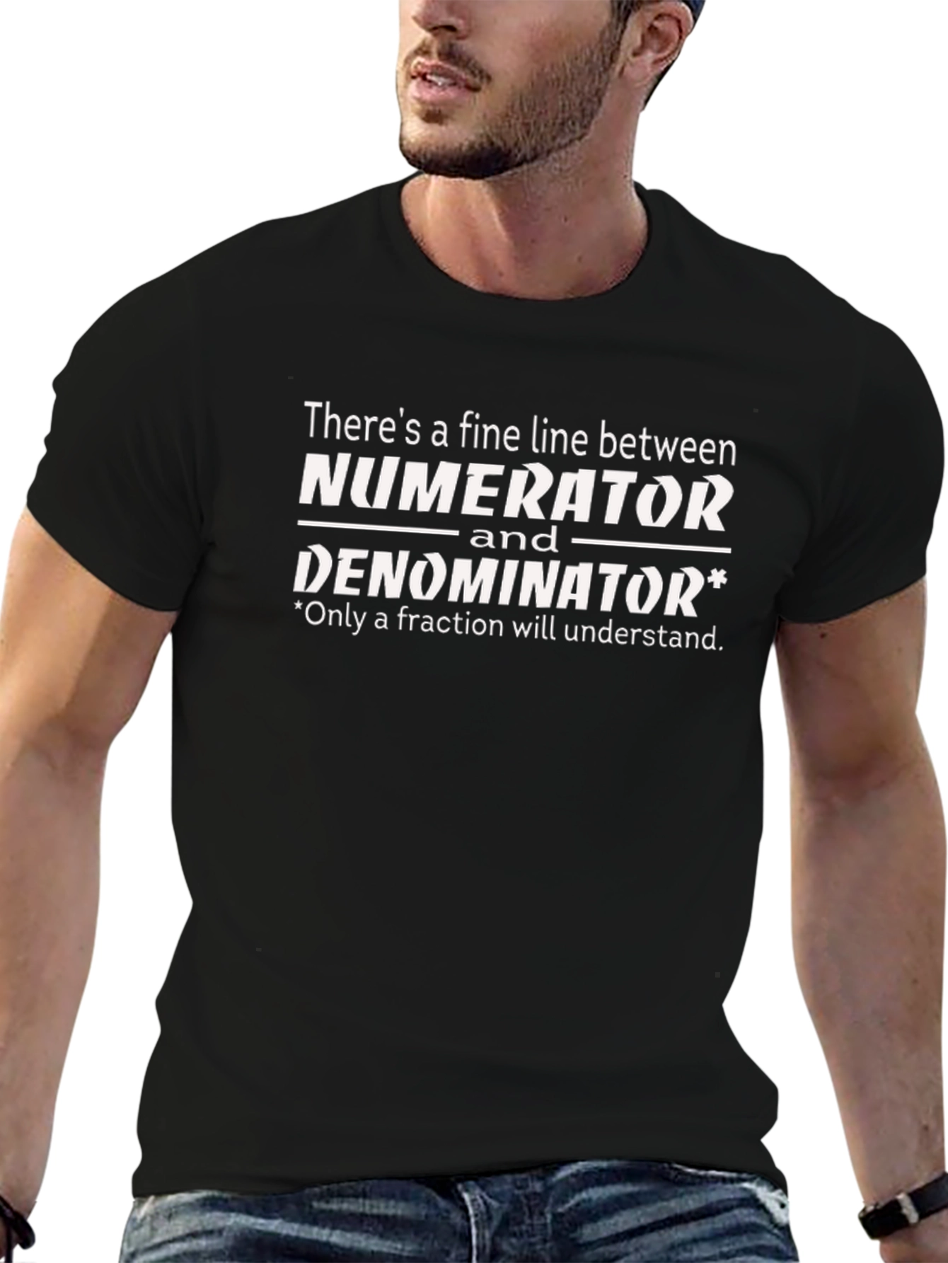 Numerator Denominator Funny Math T-Shirt
