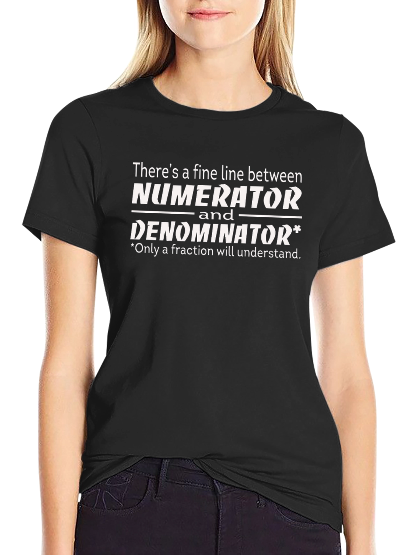 Numerator Denominator Funny Math T-Shirt