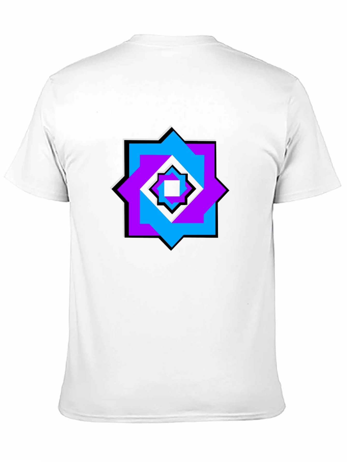 Geometric Starburst Graphic Tee - Modern Casual Wear