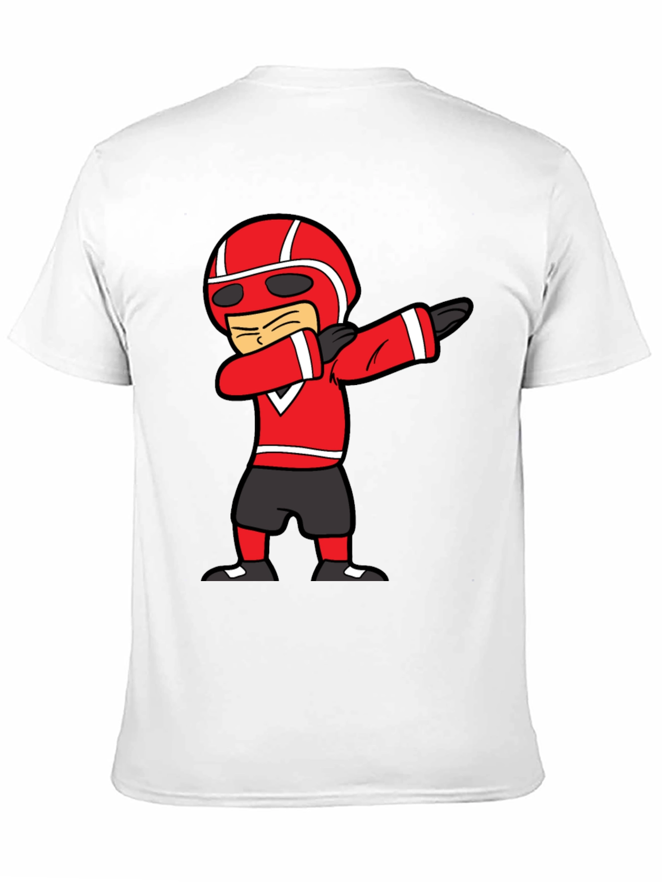 Dabbing Cartoon Racer Black T-Shirt