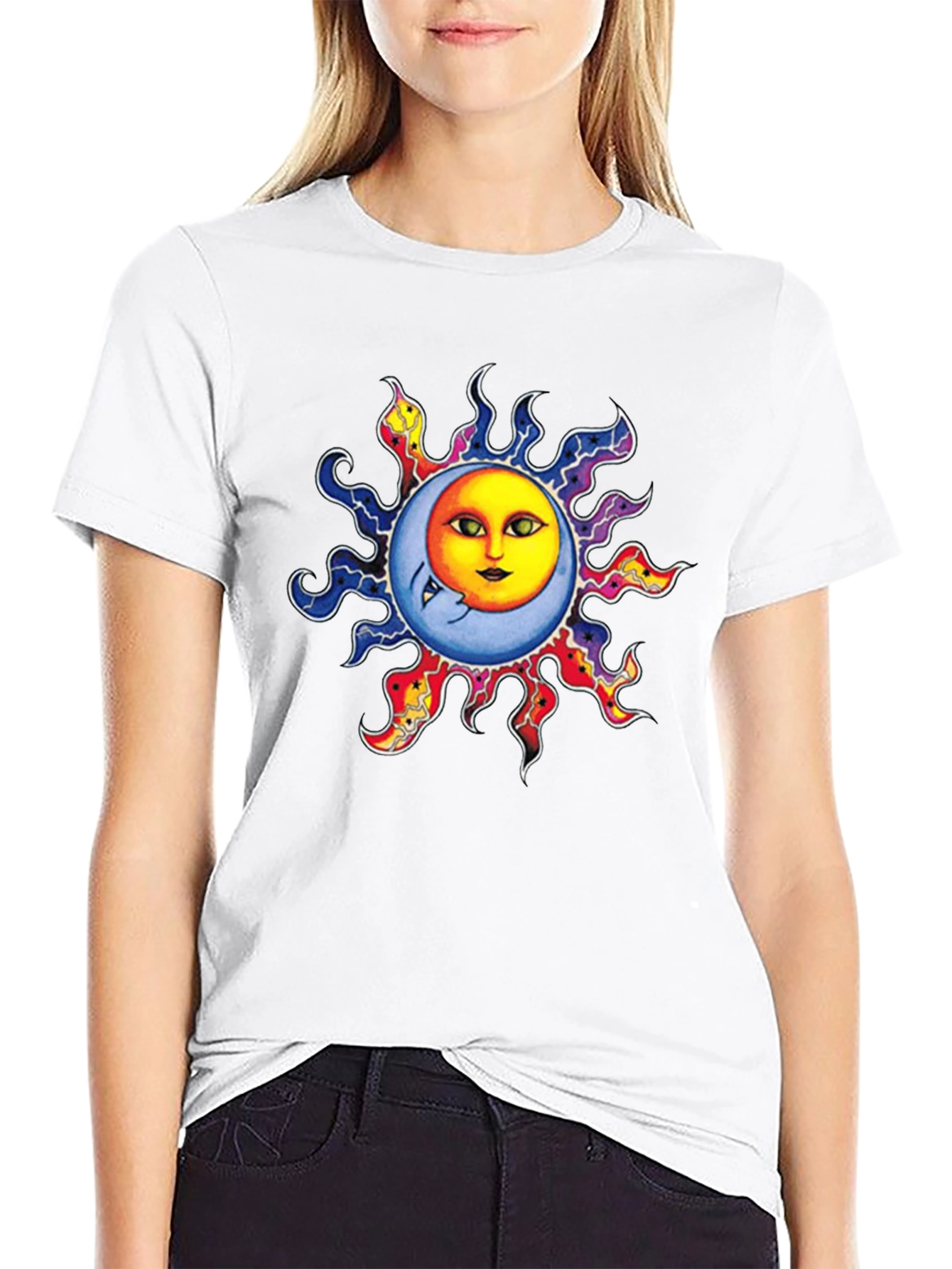 Celestial Sun & Moon Graphic Tee - Unisex