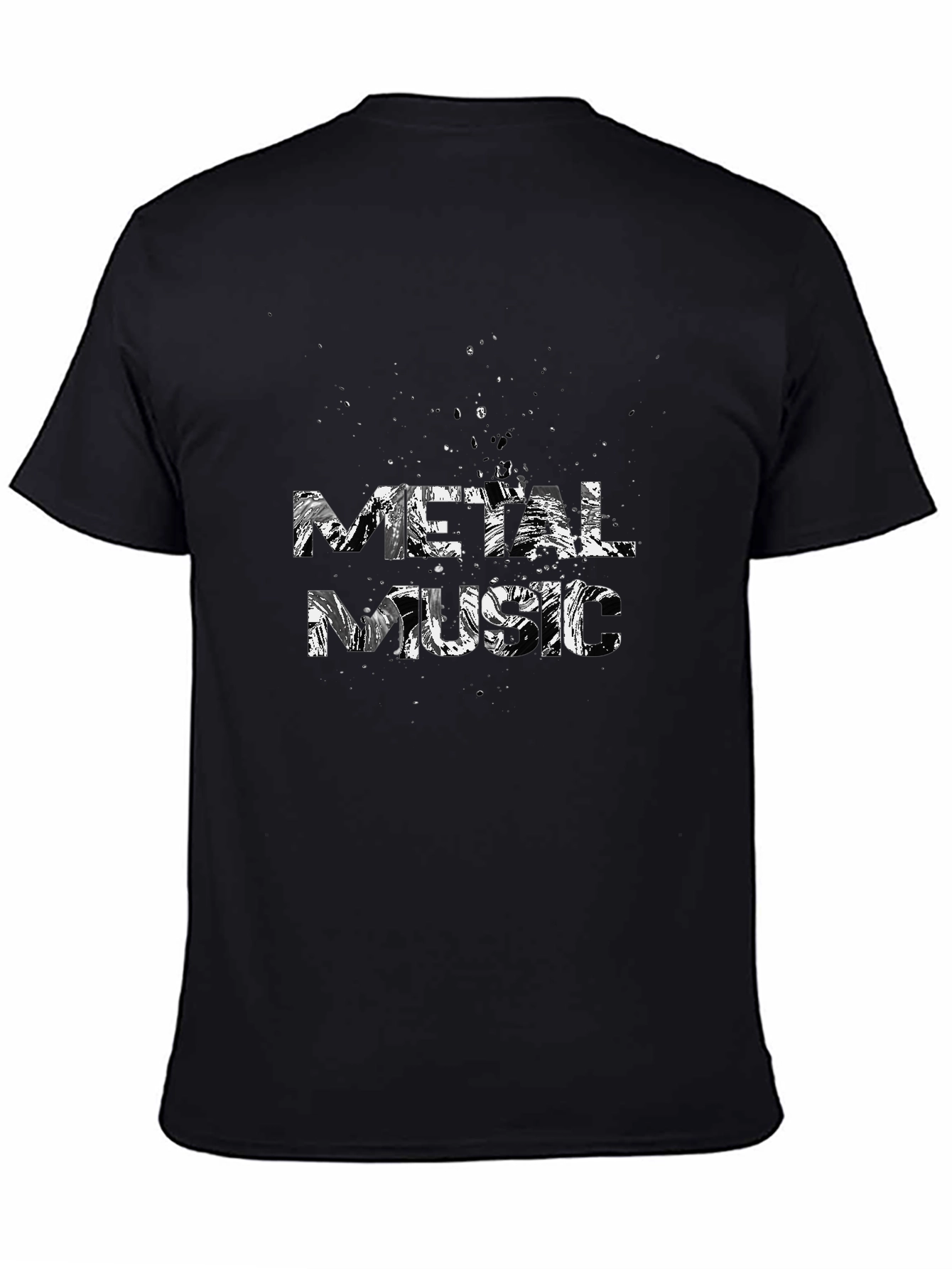 Metal Music T-Shirt - Black Cotton Graphic Tee