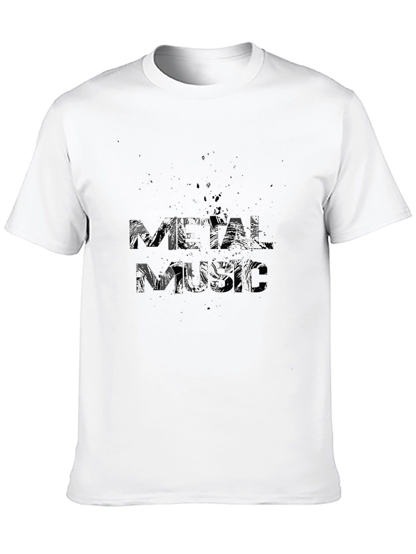 Metal Music T-Shirt - Black Cotton Graphic Tee