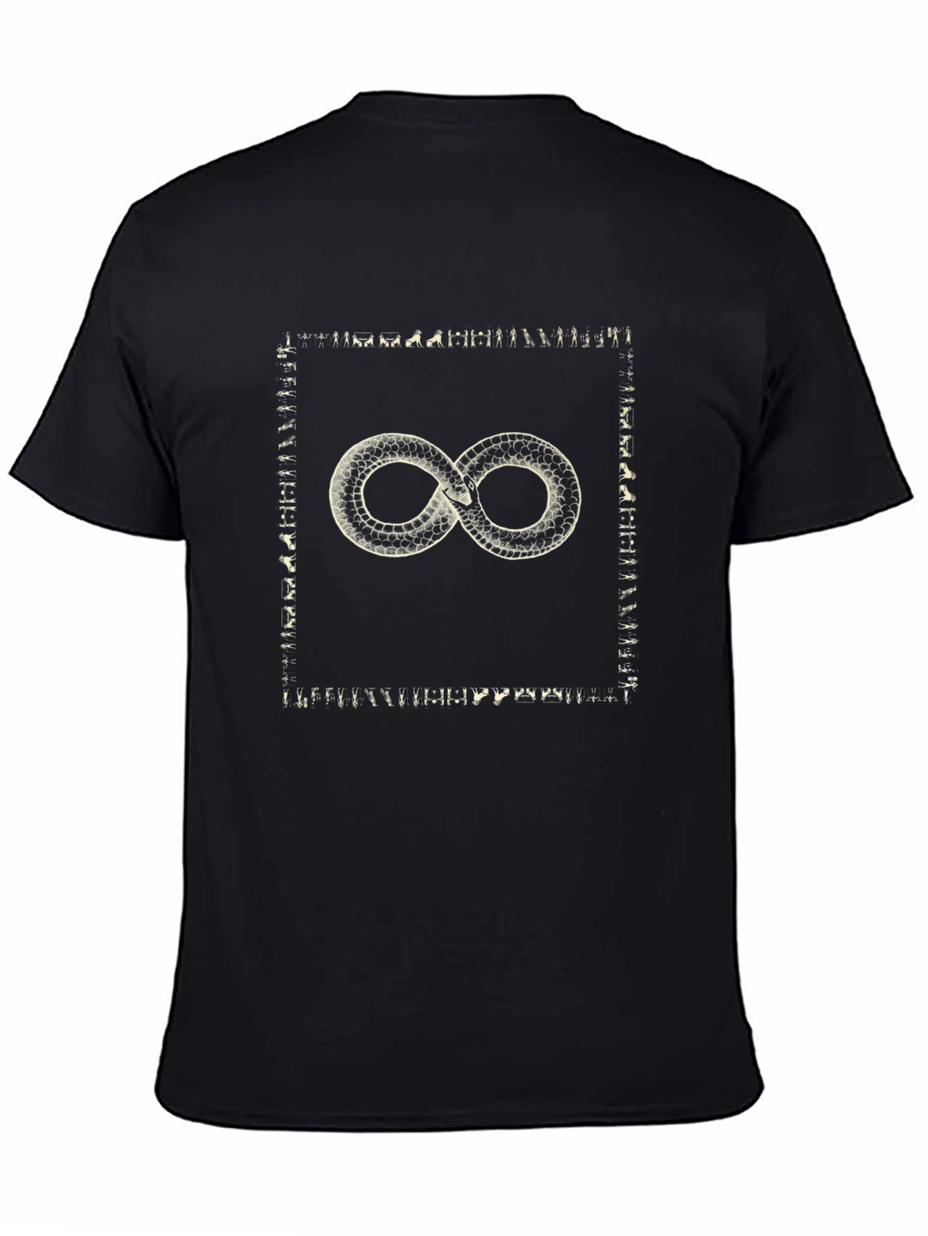 Ouroboros Symbol T-Shirt - Infinity Snake Design