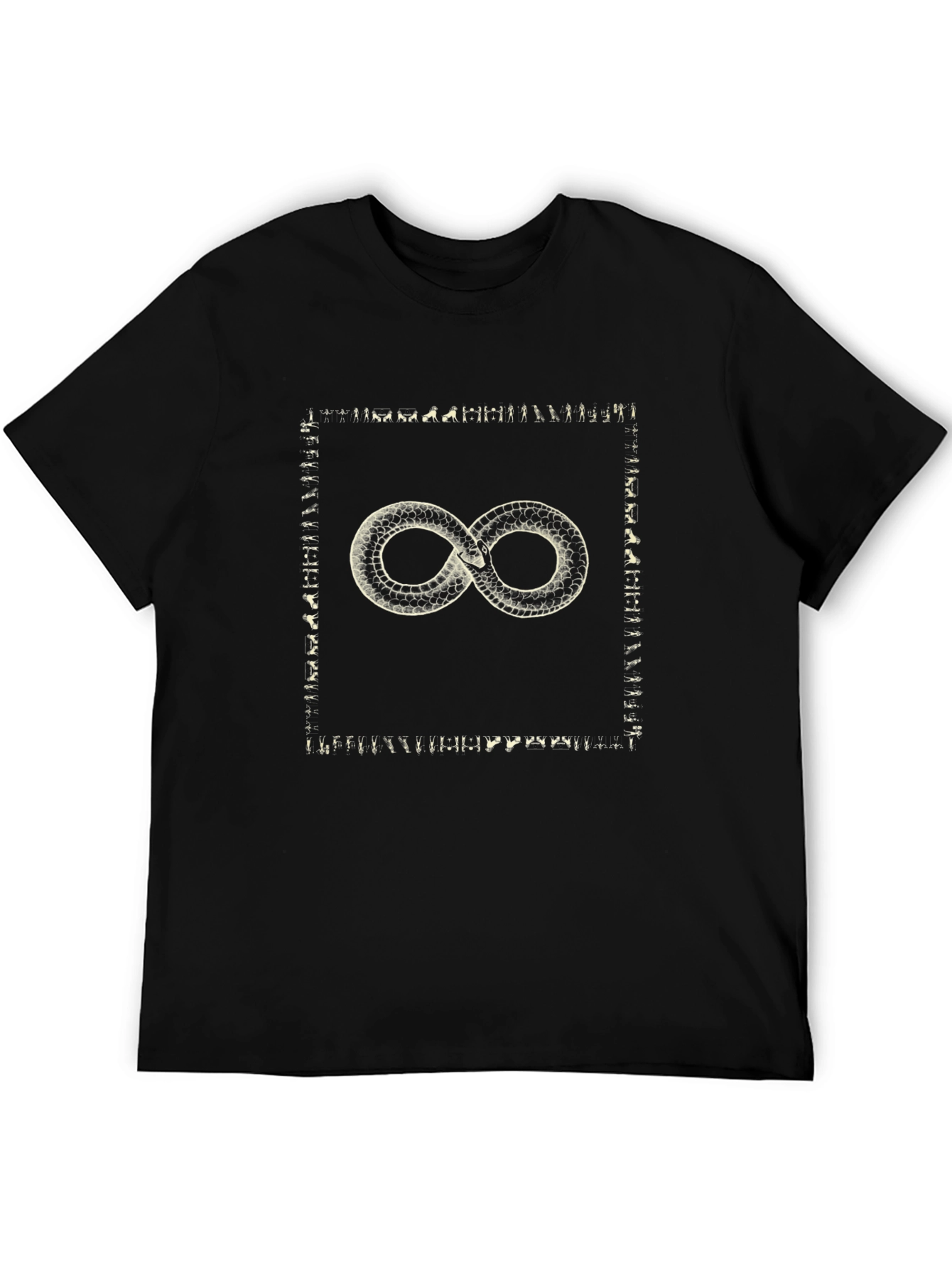 Ouroboros Symbol T-Shirt - Infinity Snake Design