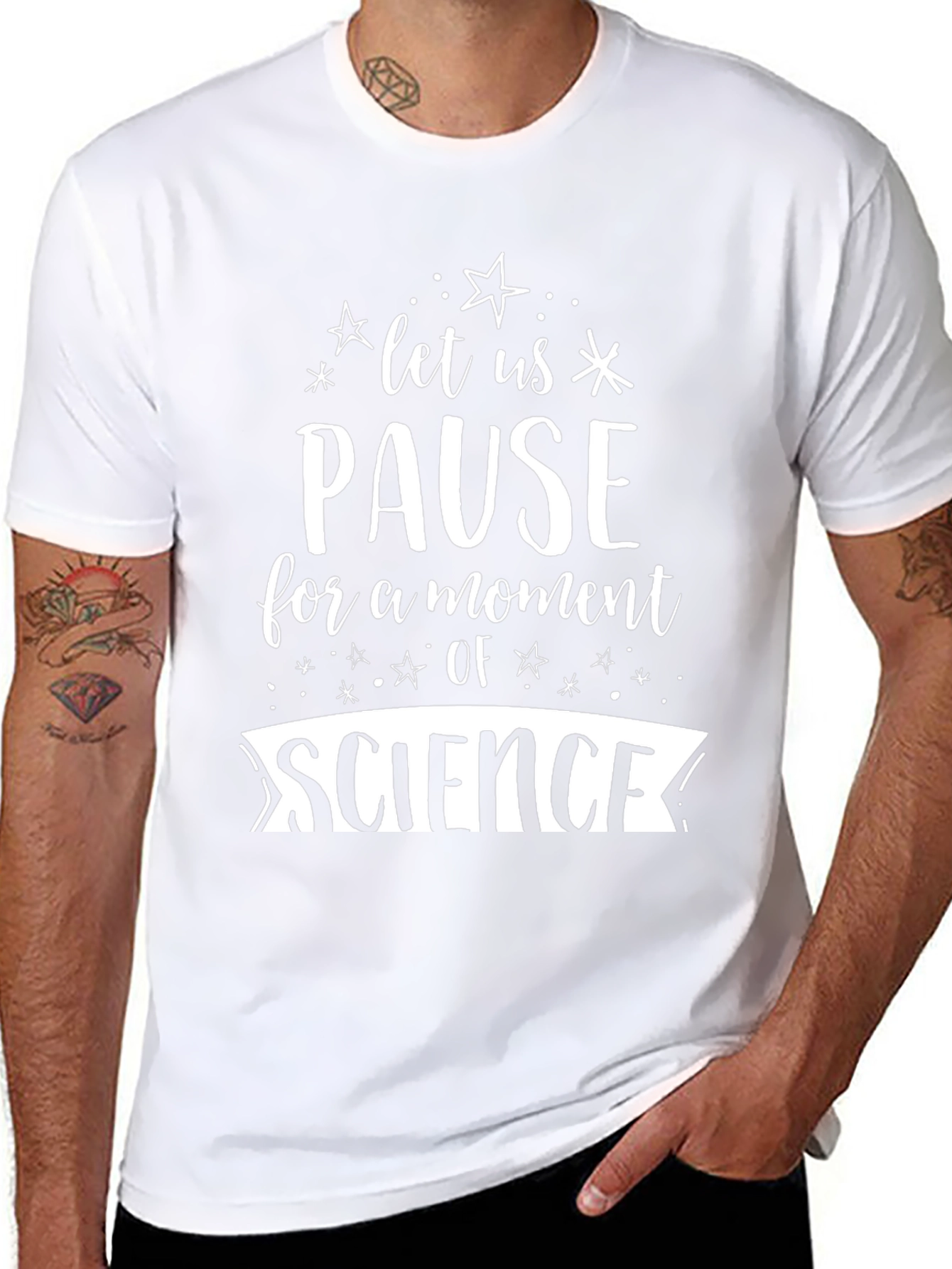 Pause for Science Novelty Graphic T-Shirt