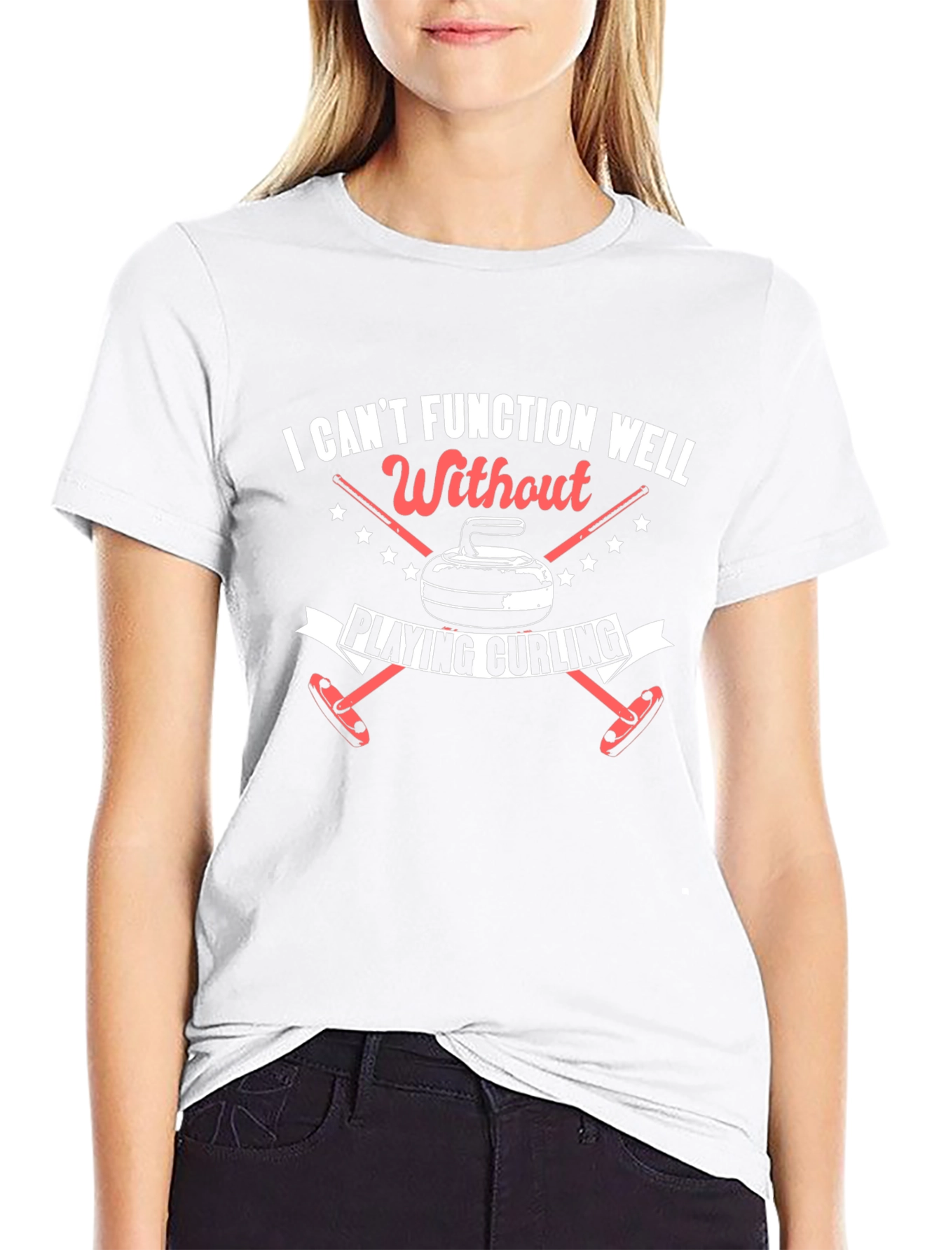 Curling Fan T-Shirt: Cant Function Without Curling