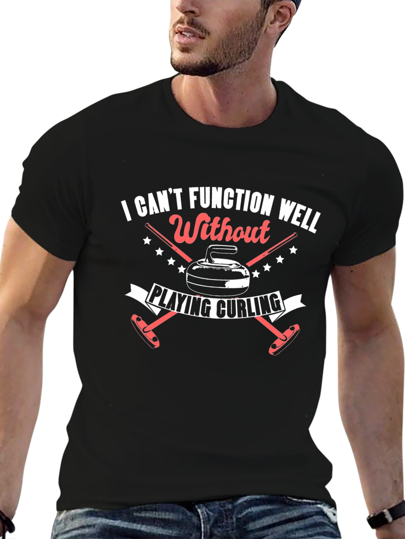 Curling Fan T-Shirt: Cant Function Without Curling