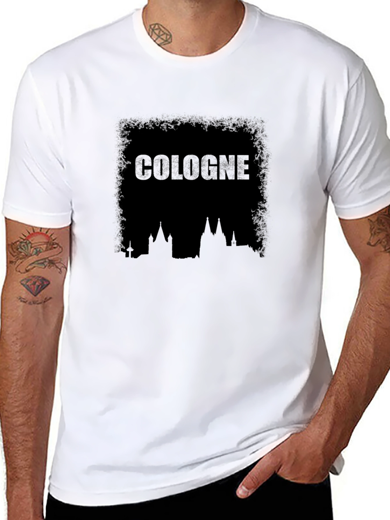Cologne Skyline Black T-Shirt