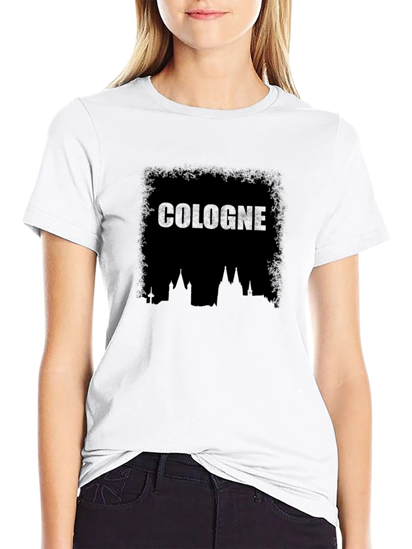 Cologne Skyline Black T-Shirt