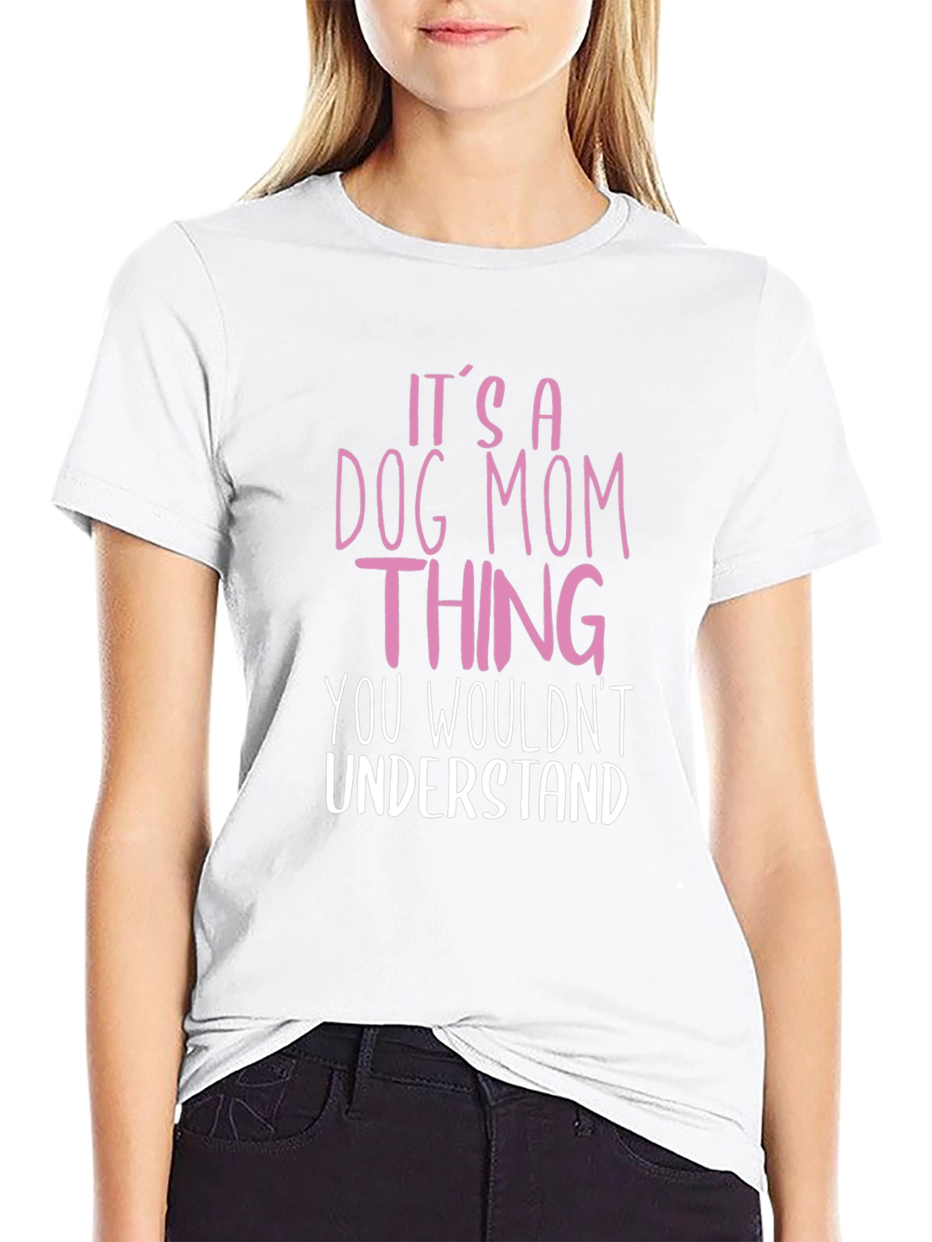 Dog Mom Thing Graphic Tee - Unisex Black T-Shirt