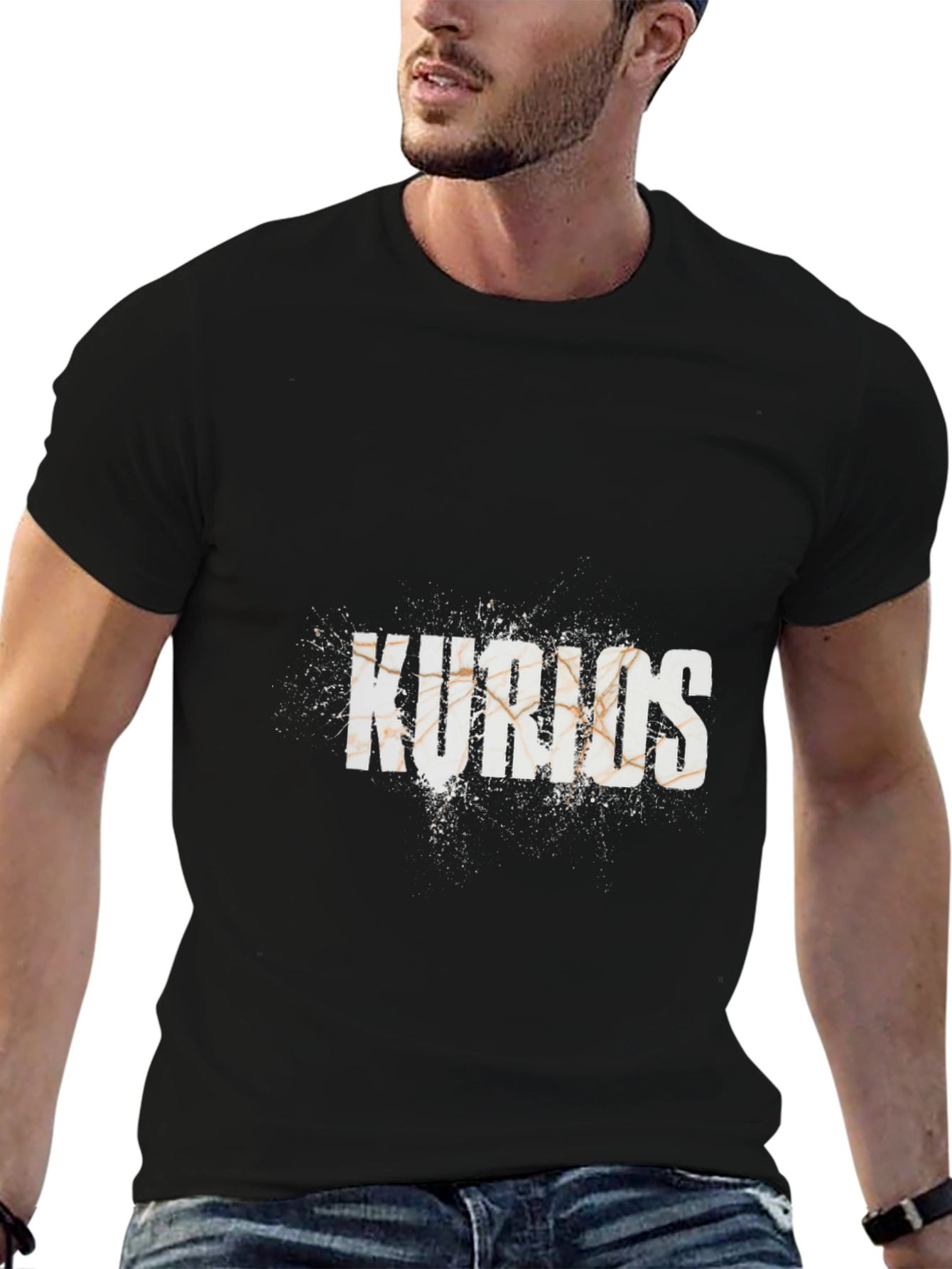 Kurios Graphic Tee - Black Cotton Blend