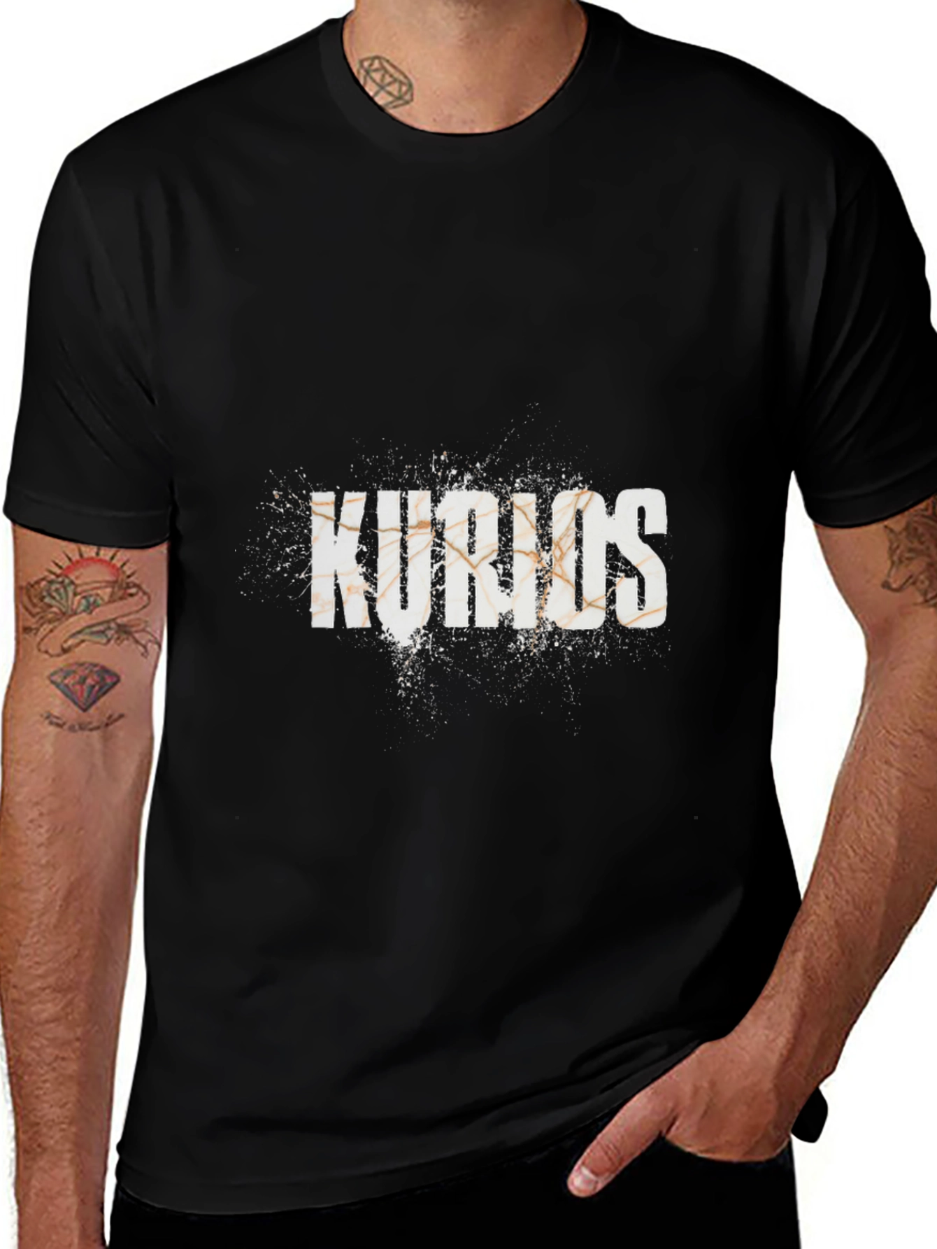 Kurios Graphic Tee - Black Cotton Blend