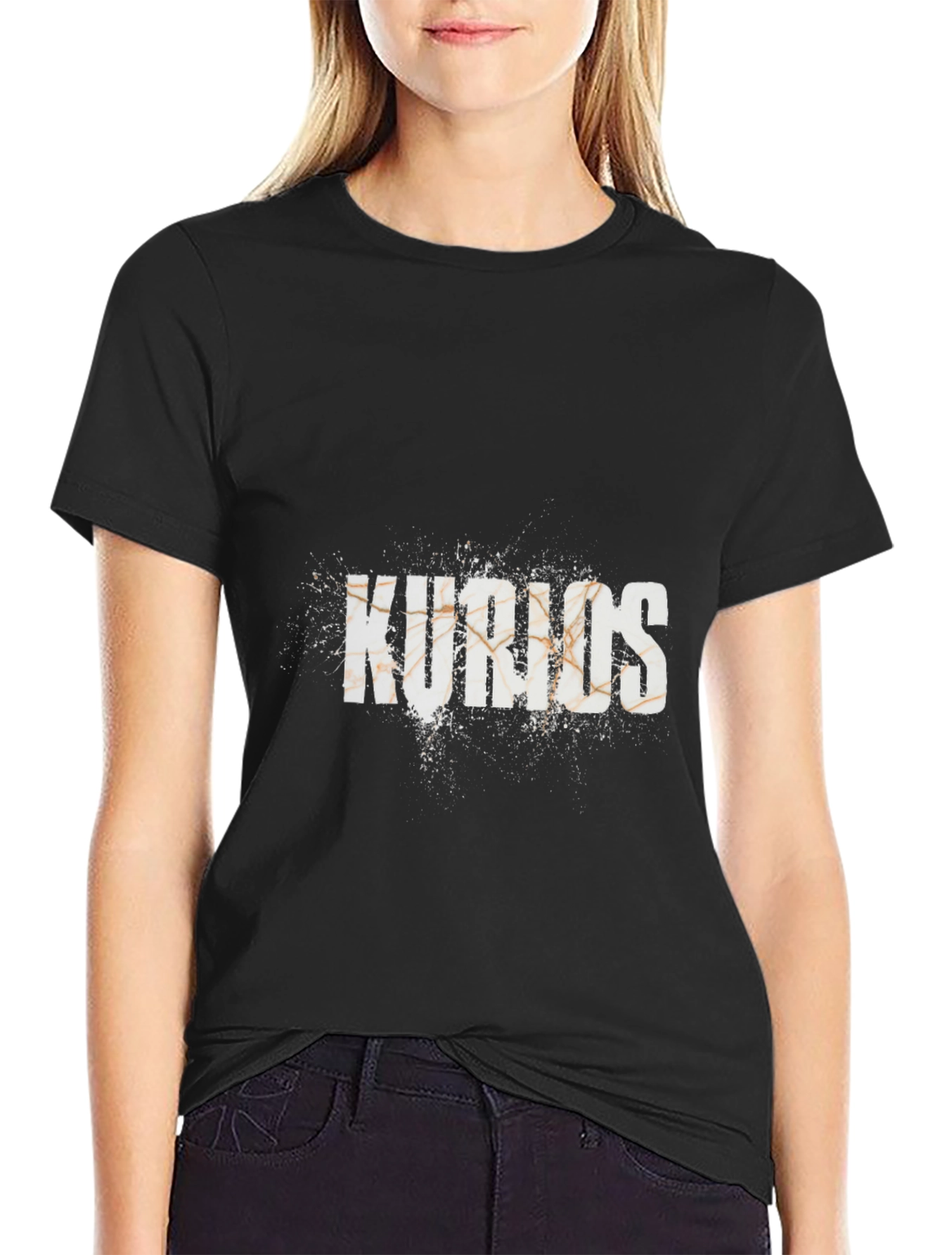 Kurios Graphic Tee - Black Cotton Blend