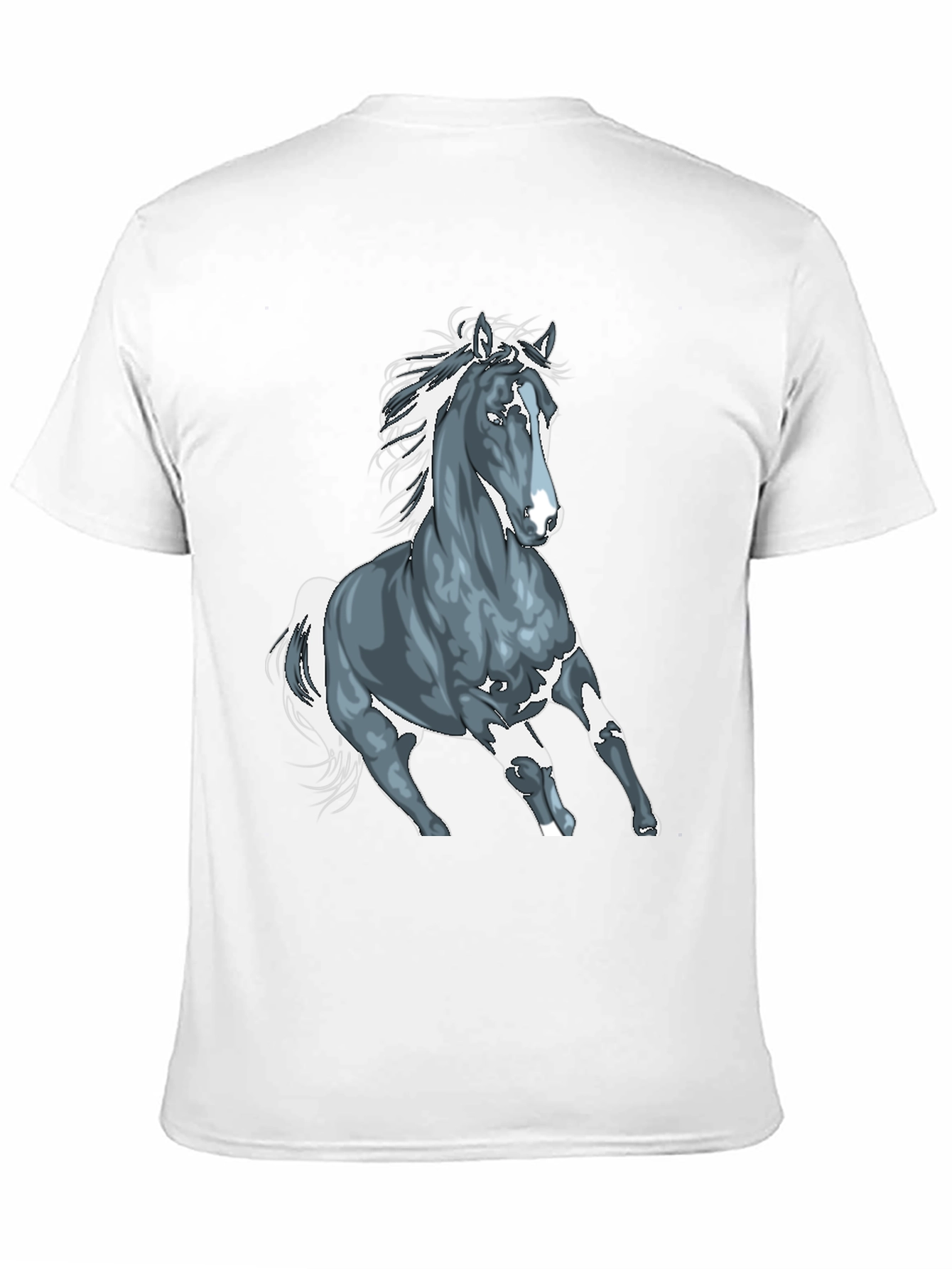 Horse Graphic T-Shirt - Black Cotton Tee
