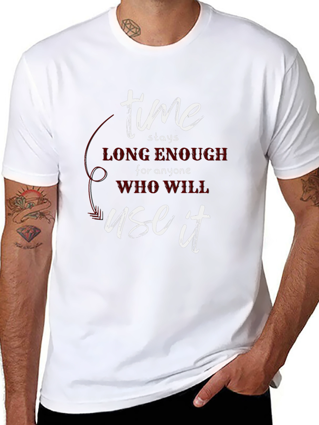 Time Stays Enough T-Shirt - Motivational Tee