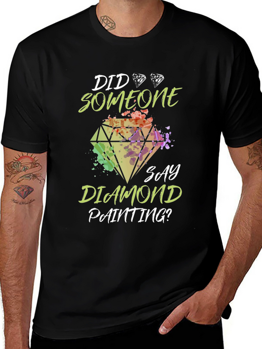 Diamond Painting T-Shirt - Colorful Art Tee