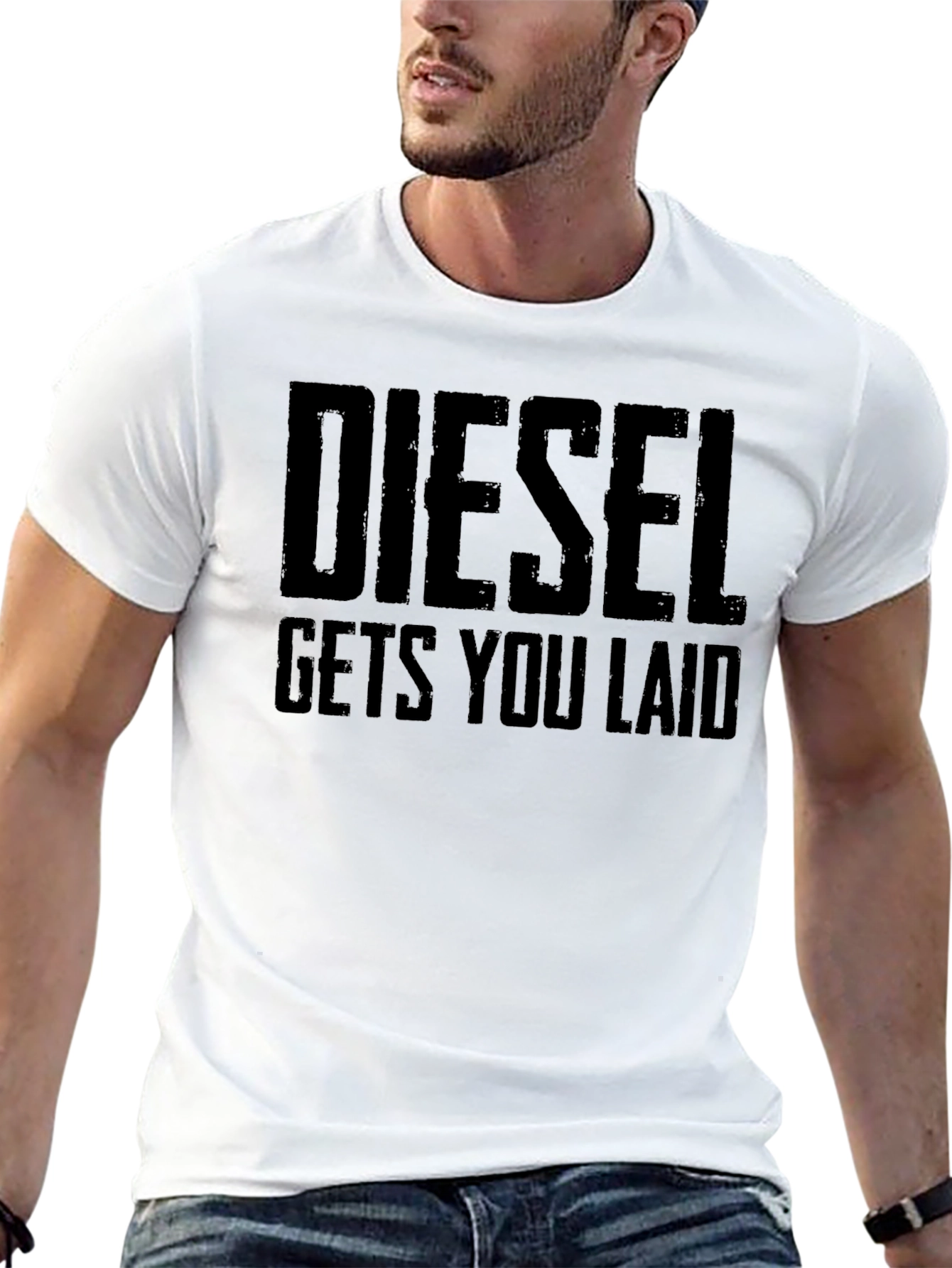 Diesel Gets You Laid T-Shirt - Funny Slogan Tee