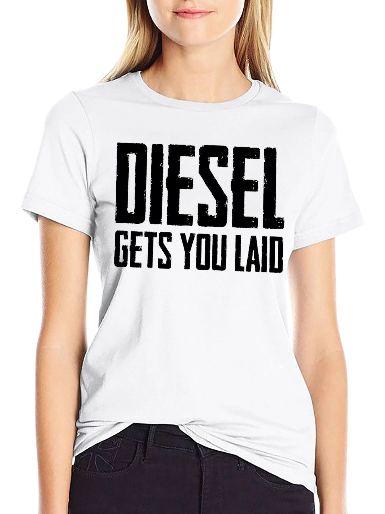 Diesel Gets You Laid T-Shirt - Funny Slogan Tee