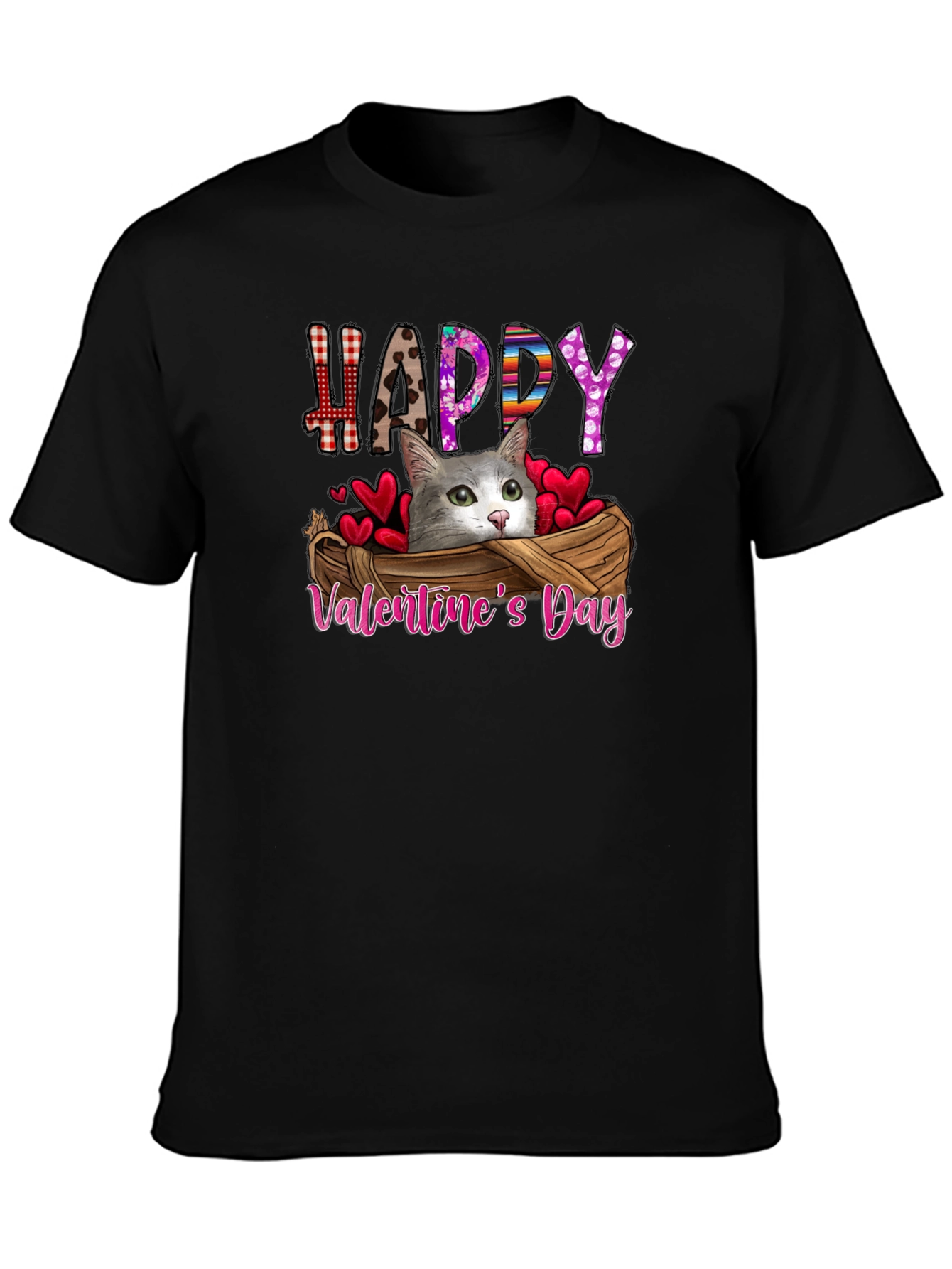 Happy Valentines Day Cat T-Shirt