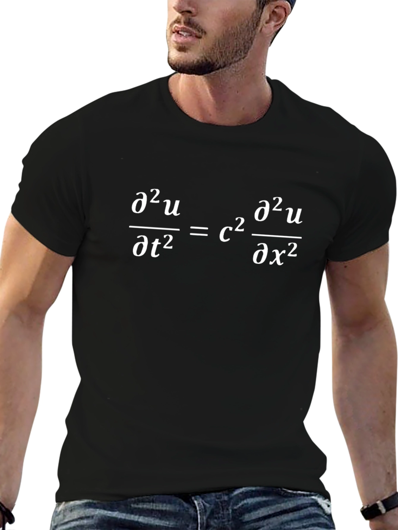 Wave Equation T-Shirt - Math Physics Science Tee