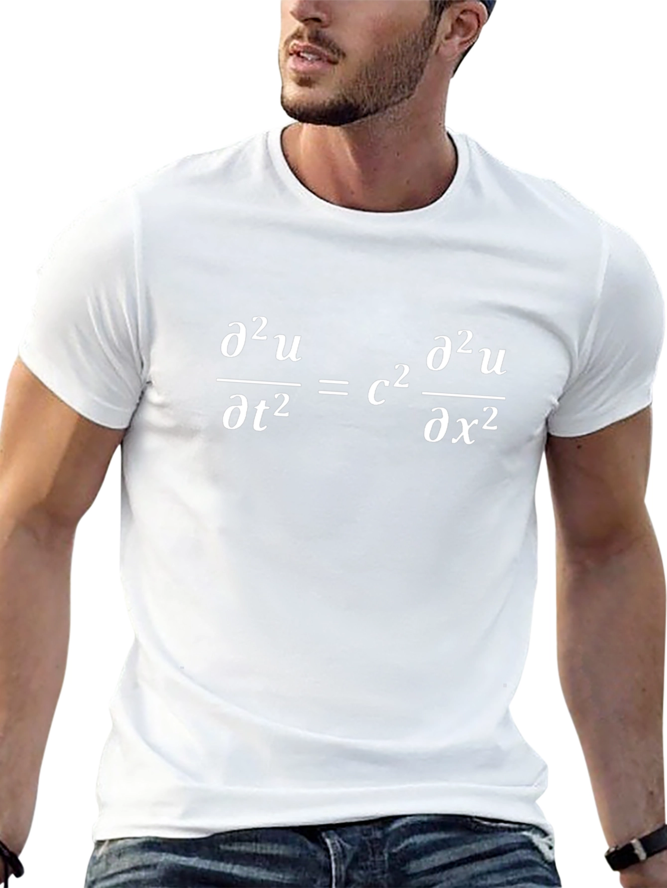 Wave Equation T-Shirt - Math Physics Science Tee