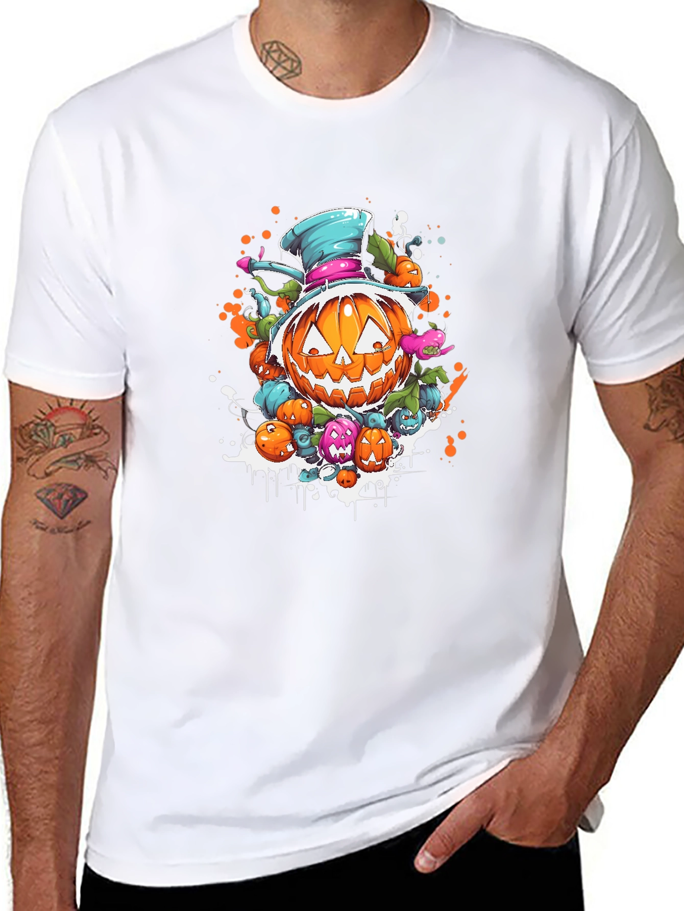 Halloween Pumpkin Cartoon T-Shirt
