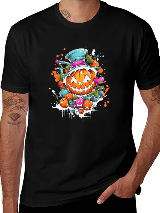 Halloween Pumpkin Cartoon T-Shirt