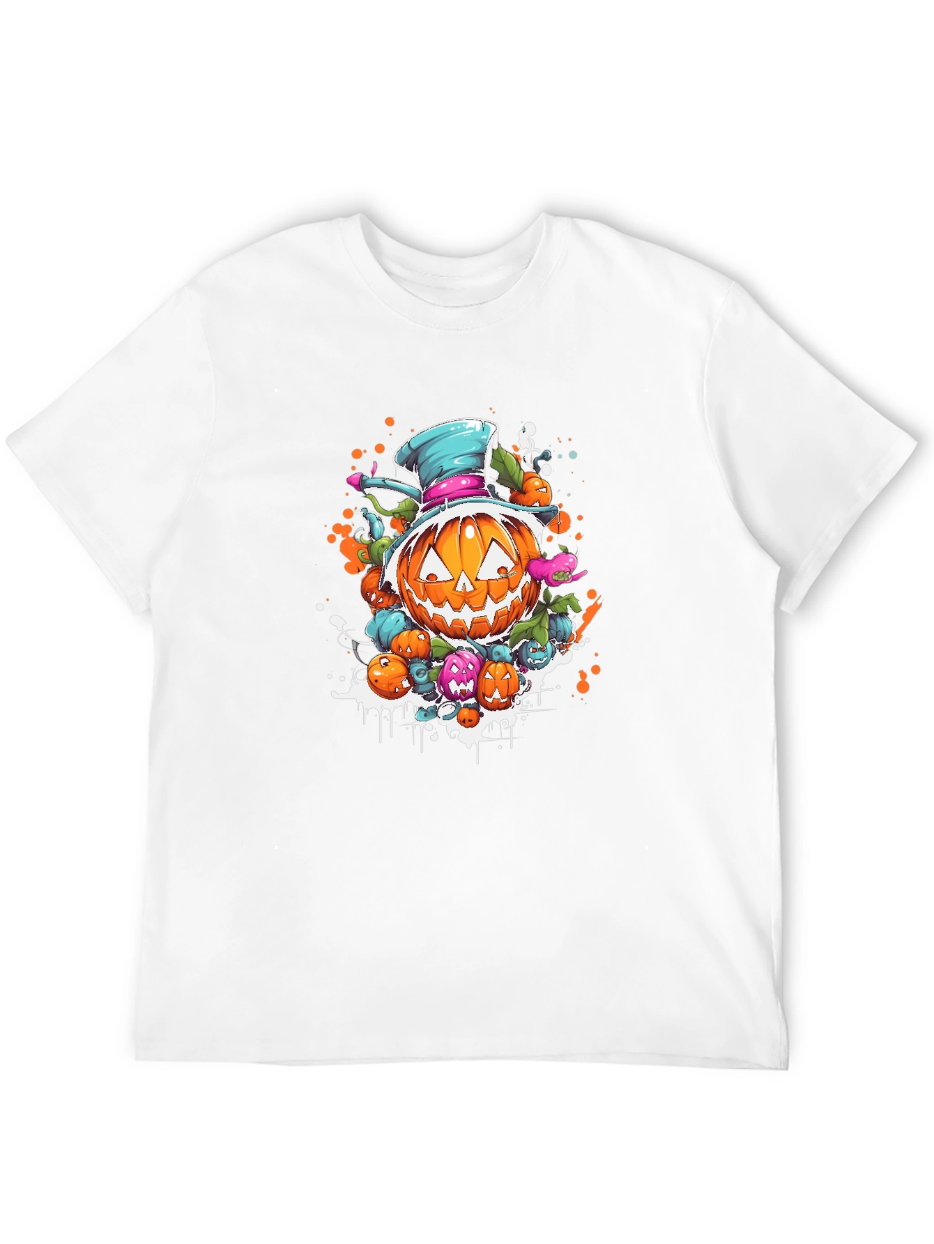 Halloween Pumpkin Cartoon T-Shirt