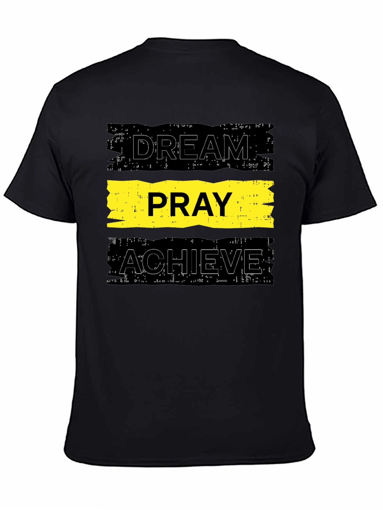 Dream Pray Achieve Graphic Tee - Black