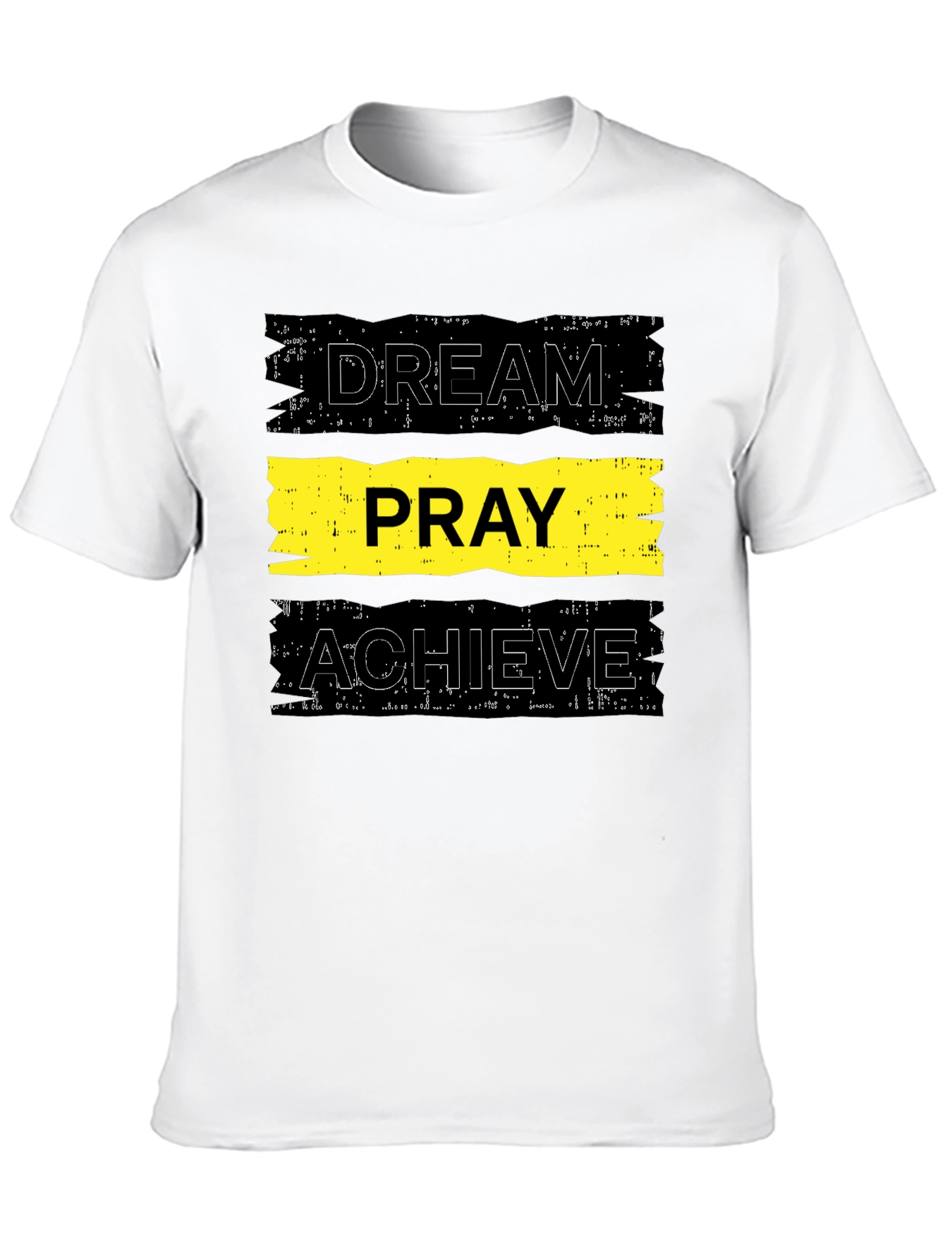 Dream Pray Achieve Graphic Tee - Black