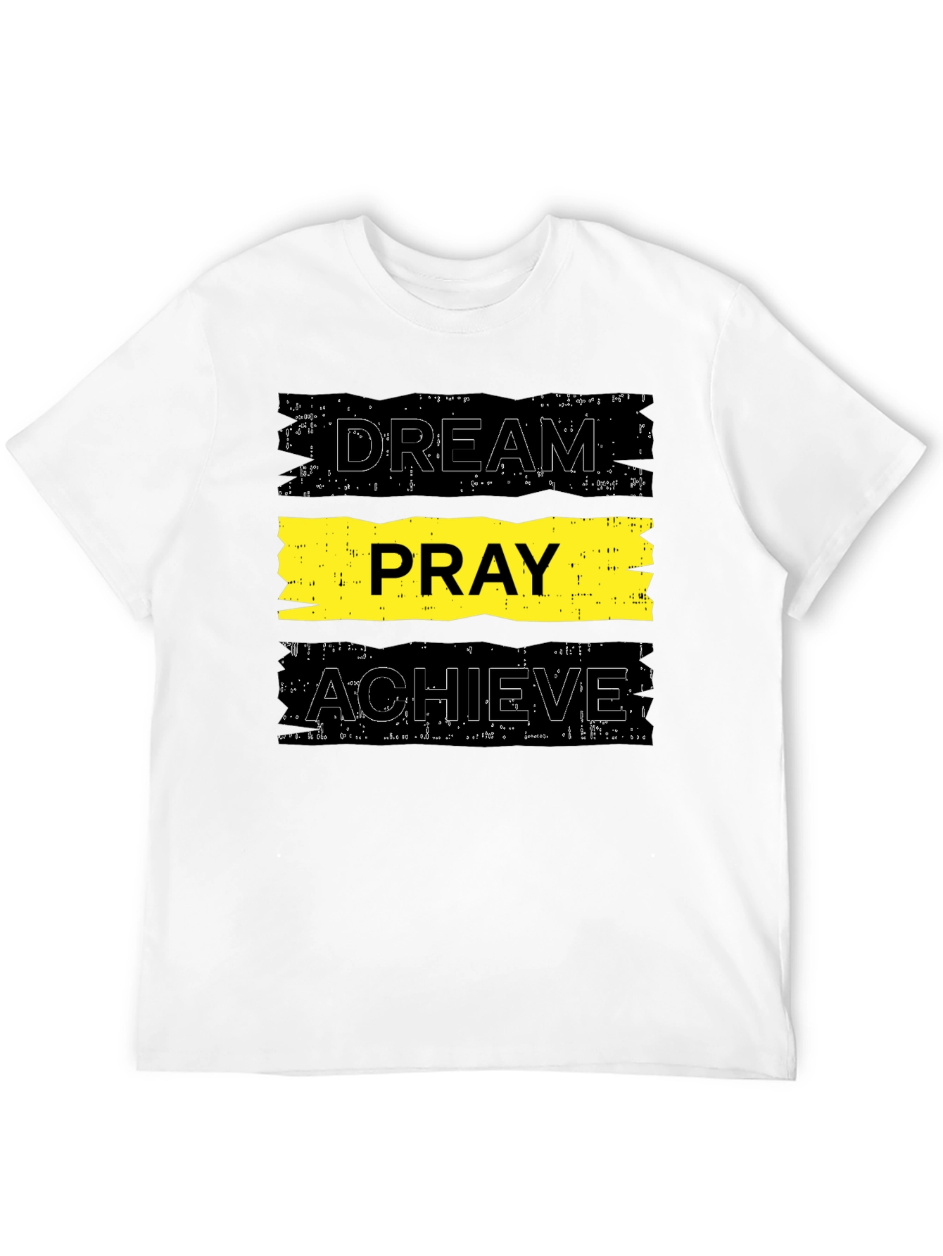 Dream Pray Achieve Graphic Tee - Black