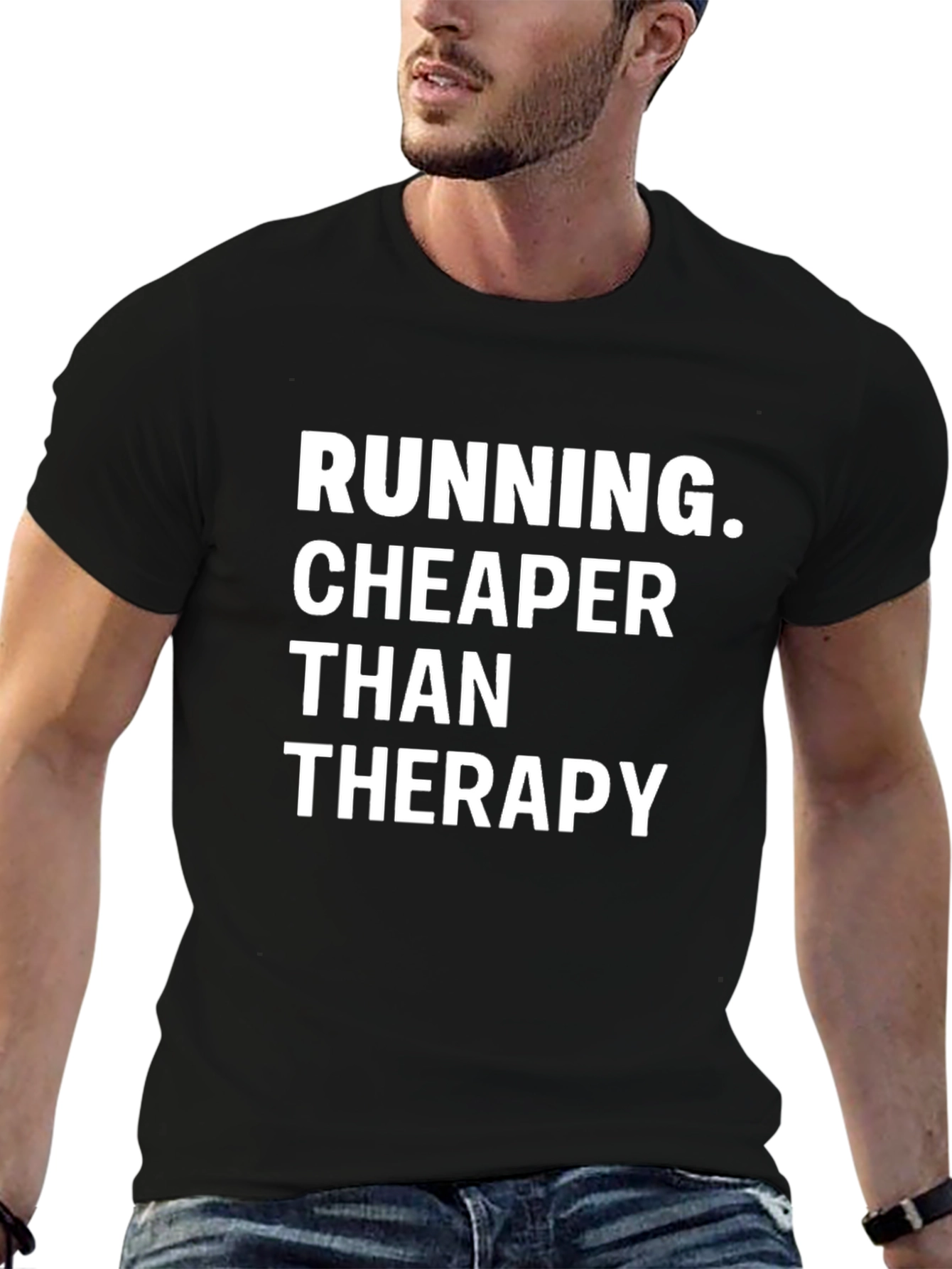 Running Cheaper Than Therapy Graphic Tee