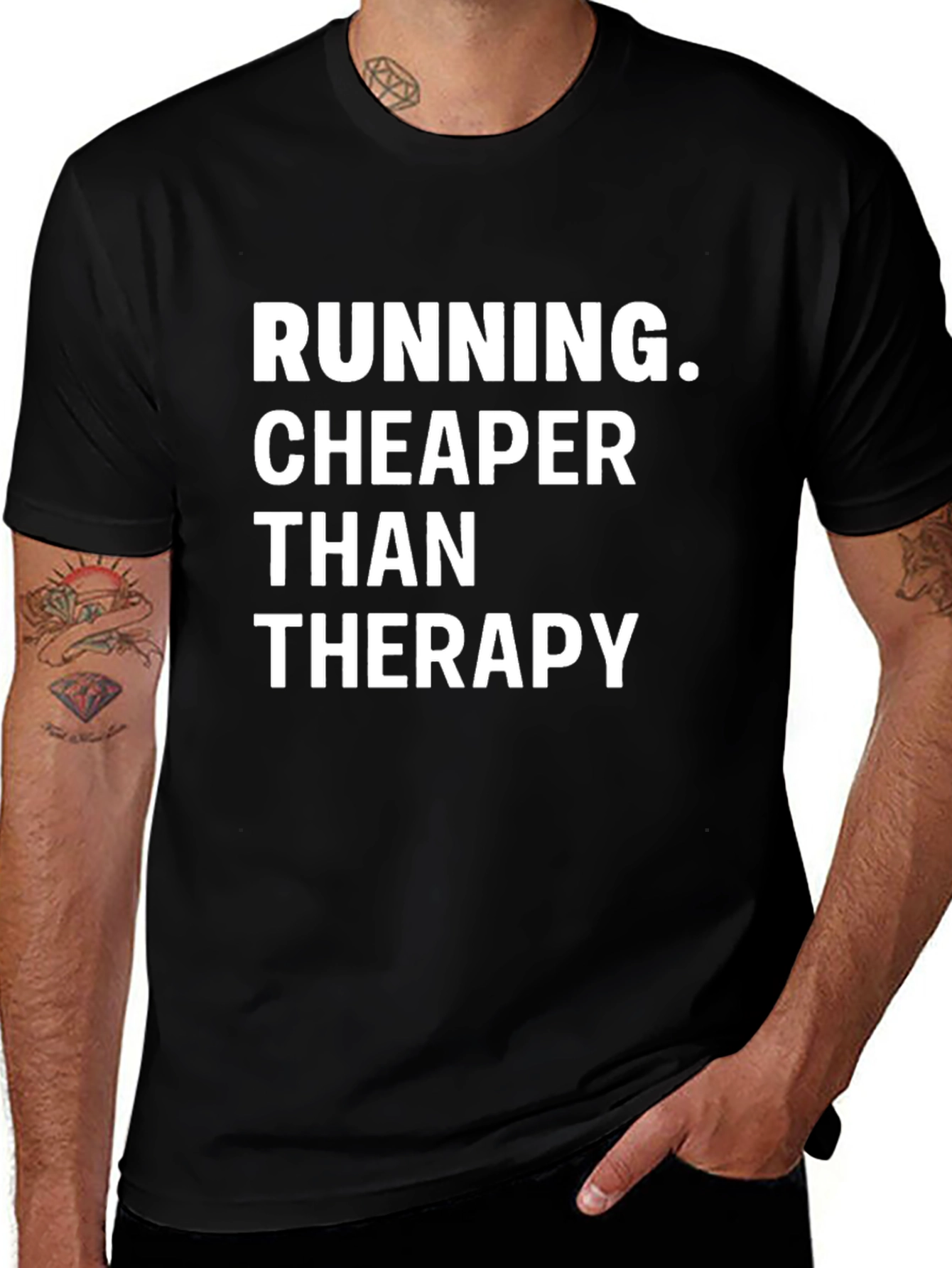 Running Cheaper Than Therapy Graphic Tee