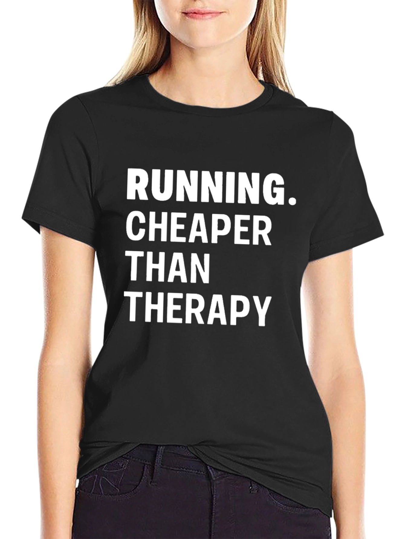 Running Cheaper Than Therapy Graphic Tee