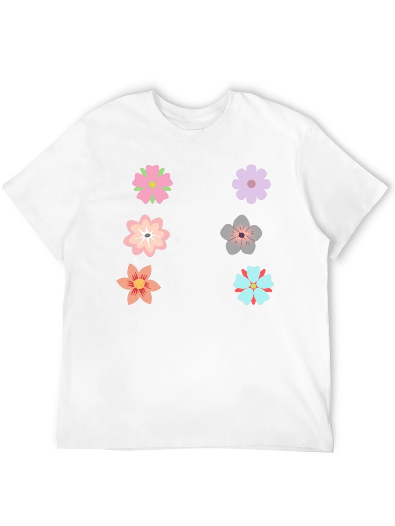Floral Graphic T-Shirt - Black