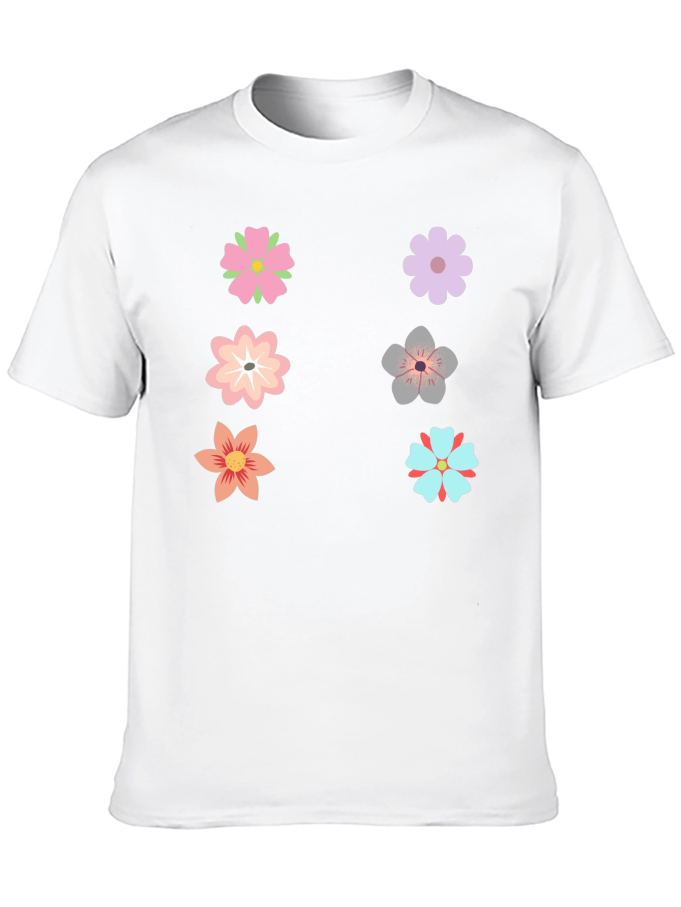 Floral Graphic T-Shirt - Black