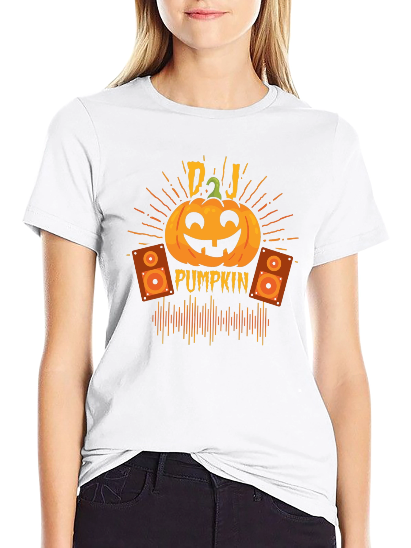 DJ Pumpkin Halloween T-Shirt