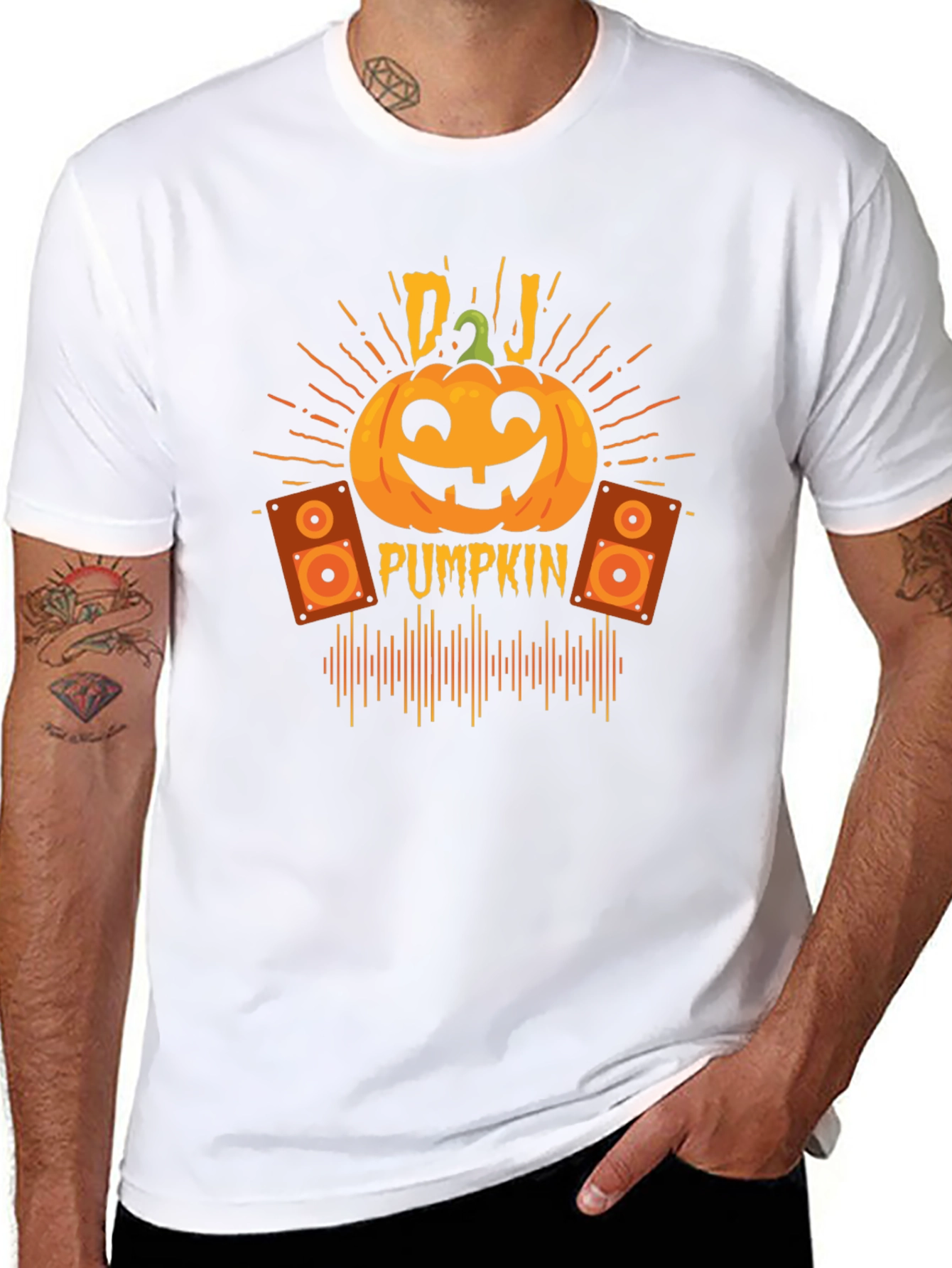 DJ Pumpkin Halloween T-Shirt