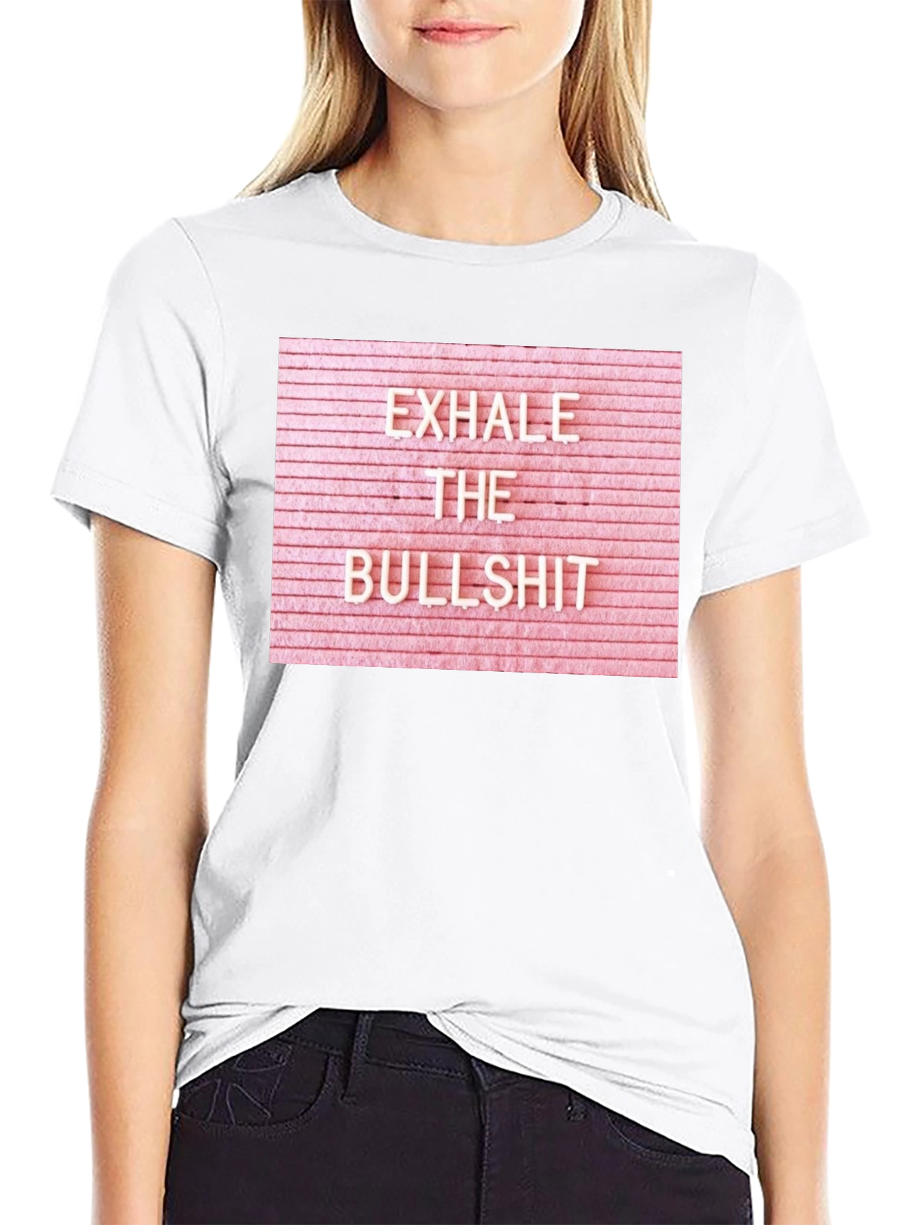 Exhale the Bullshit Graphic Tee - Black