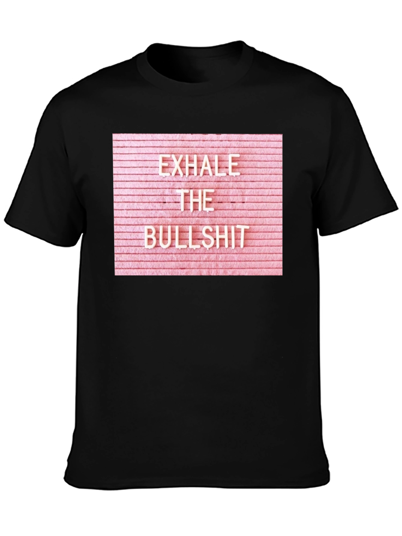 Exhale the Bullshit Graphic Tee - Black