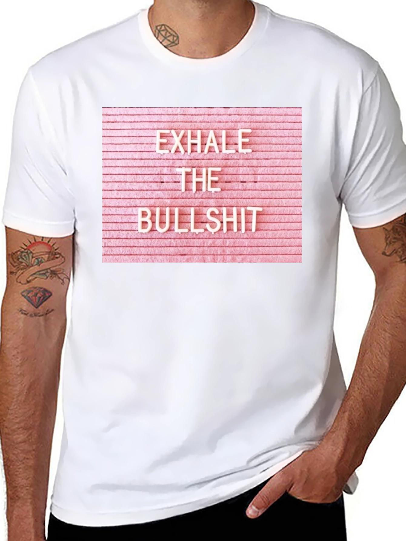 Exhale the Bullshit Graphic Tee - Black