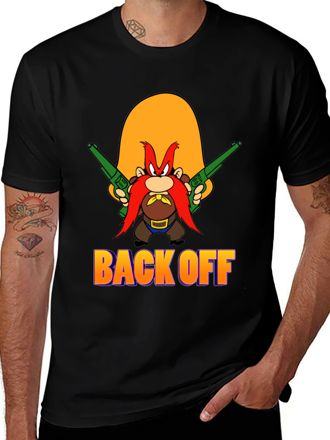 Back Off T-Shirt - Yosemite Sam Cartoon Tee