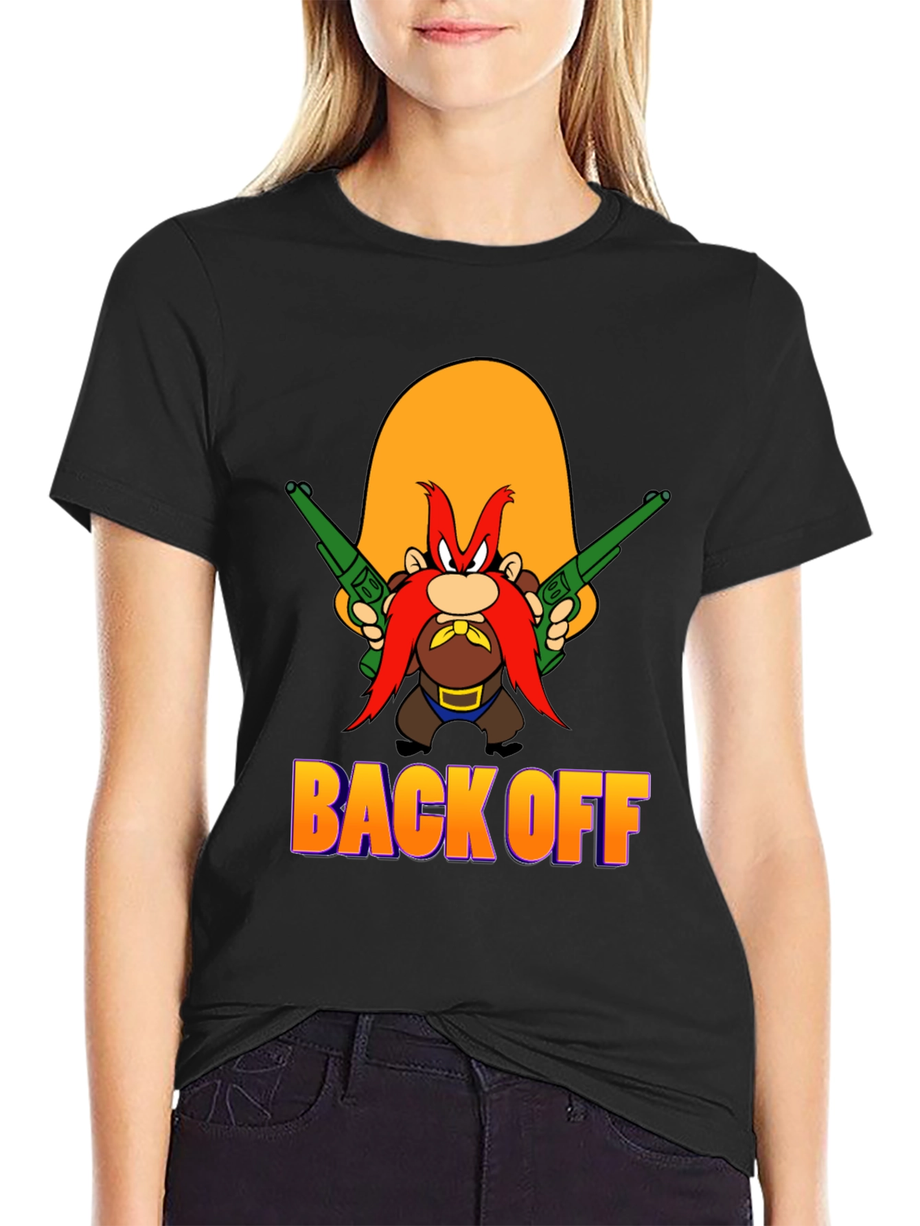 Back Off T-Shirt - Yosemite Sam Cartoon Tee