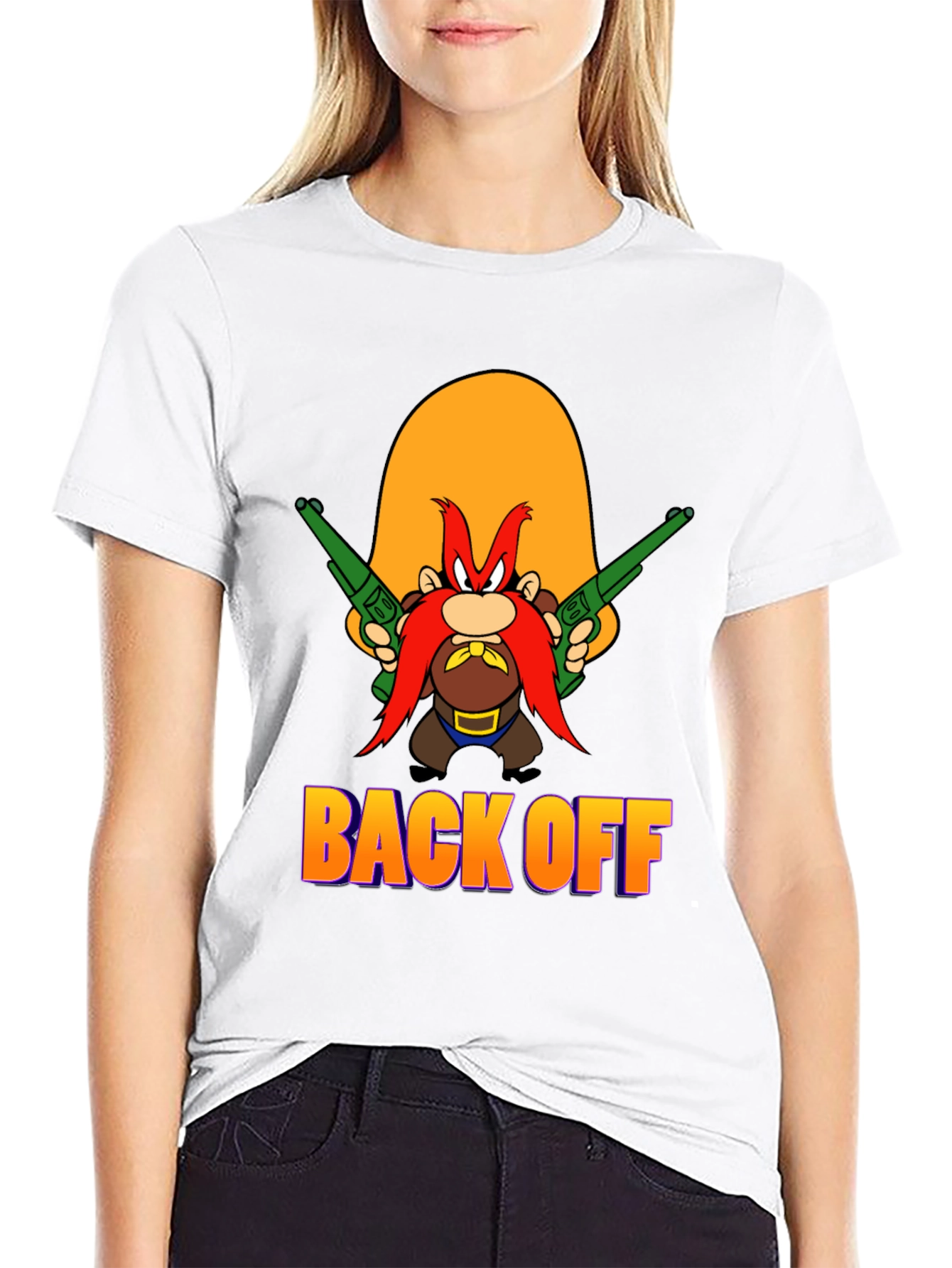 Back Off T-Shirt - Yosemite Sam Cartoon Tee