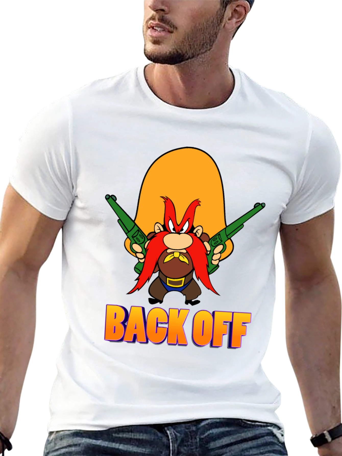 Back Off T-Shirt - Yosemite Sam Cartoon Tee