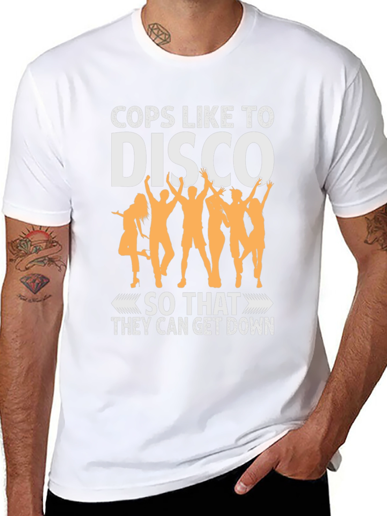 Cops Like to Disco T-Shirt - Funny Dance Tee